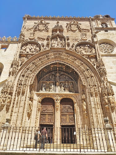 iglesia de santa maria, puerta, aranda de duero