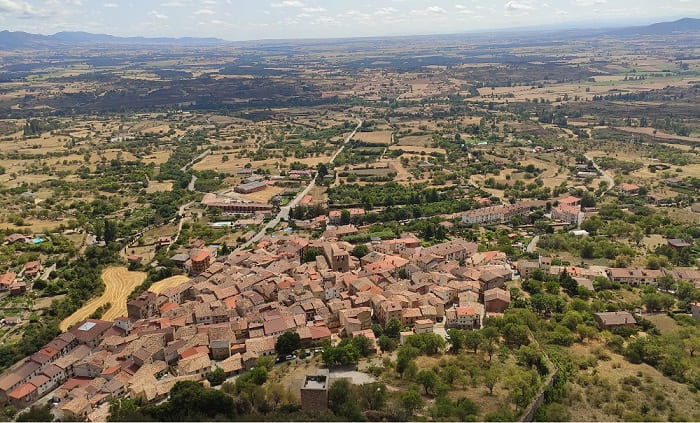 vista de poza de sal