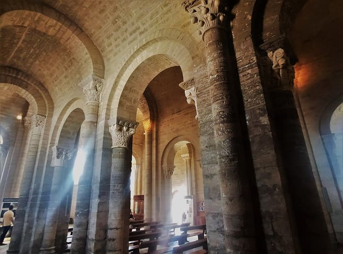 iglesia san martin de tours, interior, fromista