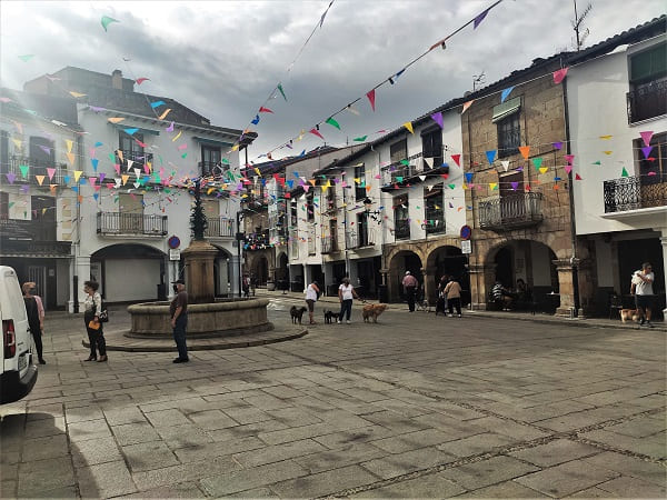 plaza mayor, Hervas