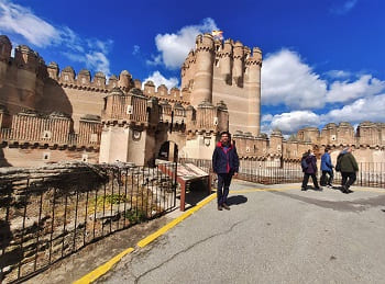 castillo de coca, fachada