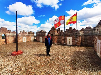 castillo de coca, tejado