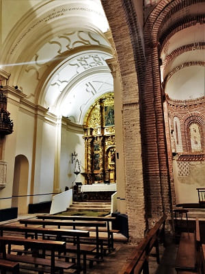 iglesia de san andres, interior, cuellar