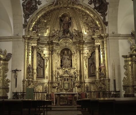 iglesia san pedro, interior, almazan