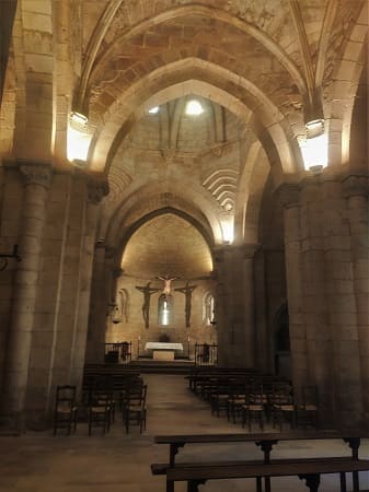 iglesia san miguel, interior, almazan