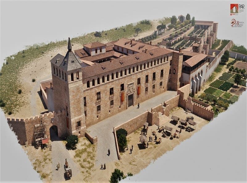 plano castillo-palacio condal de berlanga de duero