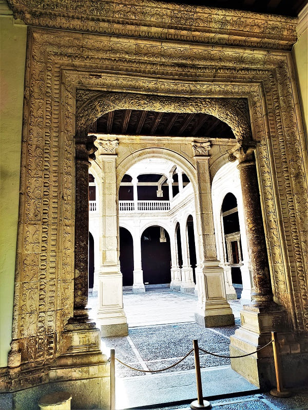 palacio condes de miranda, detalle puerta, peñaranda de duero