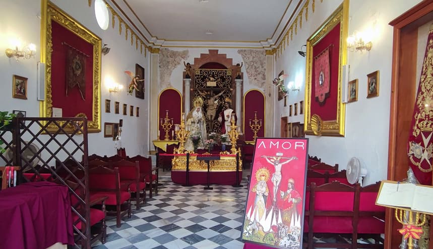 capilla del Cristo Amor, interior, Marbella