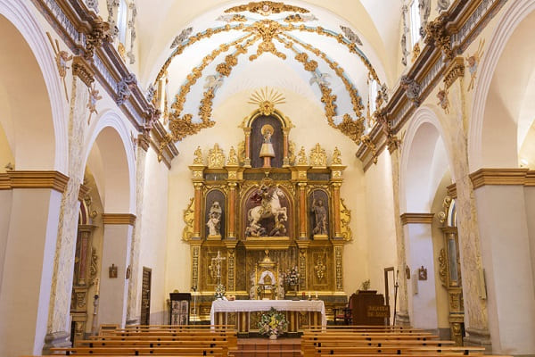iglesia de Santiago, interio, Albarracin