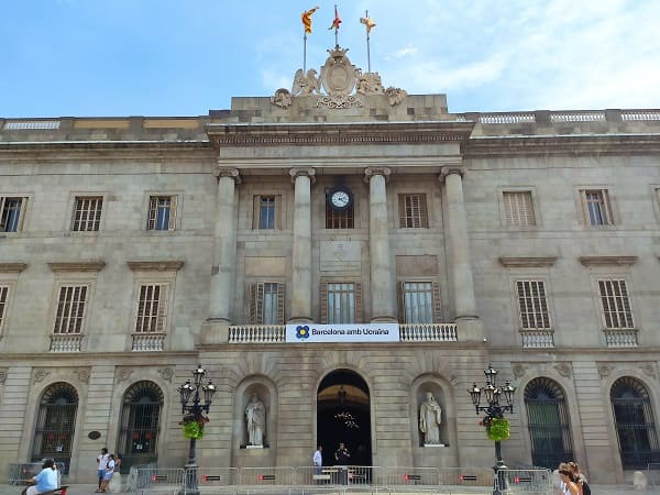 ayuntamiento fachada, Barcelona