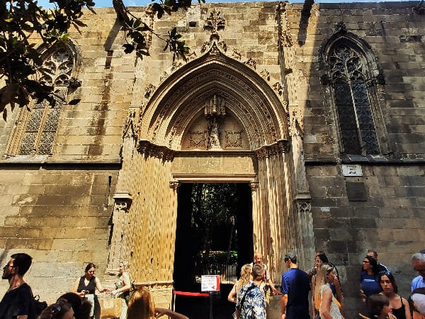 catedral, puerta trasera, Barcelona