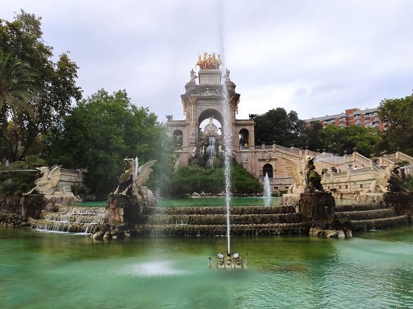 cascadas, parque de la Ciudadela, Barcelona