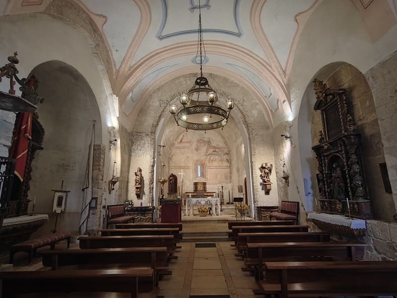 iglesia de san Miguel, interior, Sotosalbos