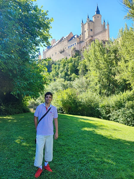 alcazar de Segovia, vista desde el rio