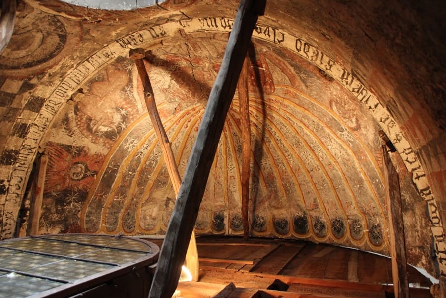 Iglesia de san Pablo, pantocrator, techo, Espinosa de los Caballeros