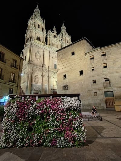 universidad pontificia  de Salamanca, noche