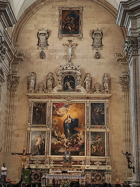 iglesia Purisima, retablo, Salamanca