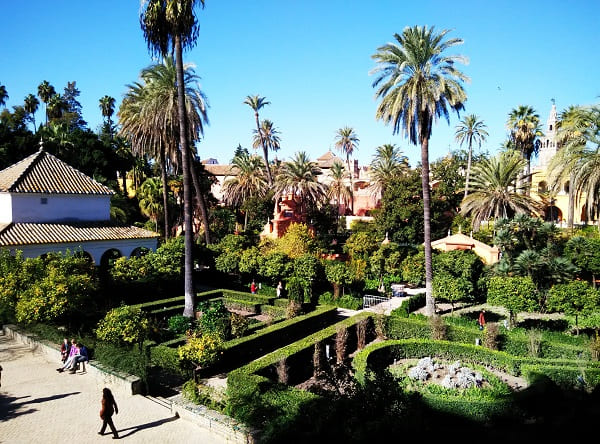 Reales alcazares, jardines, Sevilla