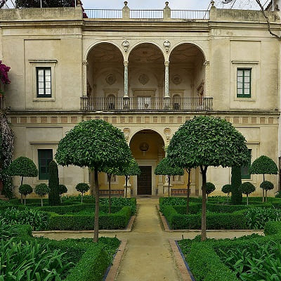 casa romana de Pilatos, jardin grande, Sevilla
