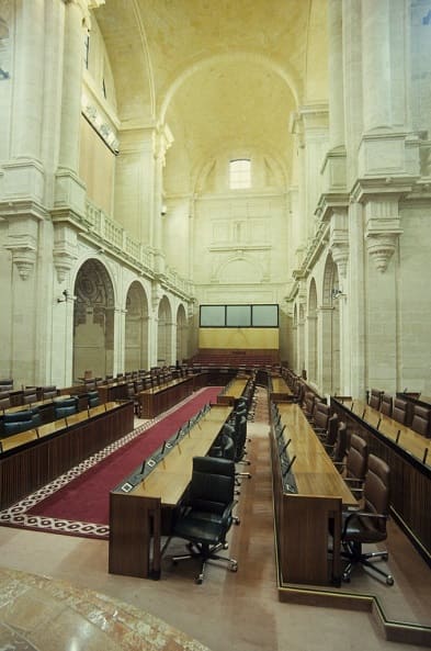 Hospital Cinco Llagas, parlamento Andalucia, interior, Sevilla