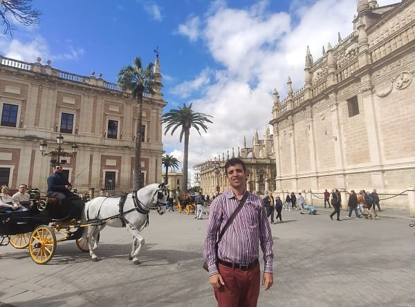 plaza de la catedral de Sevilla