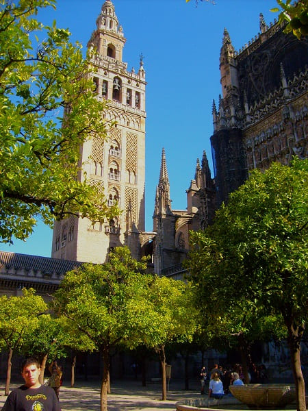 torre de la giralda, patio de los Naranjos