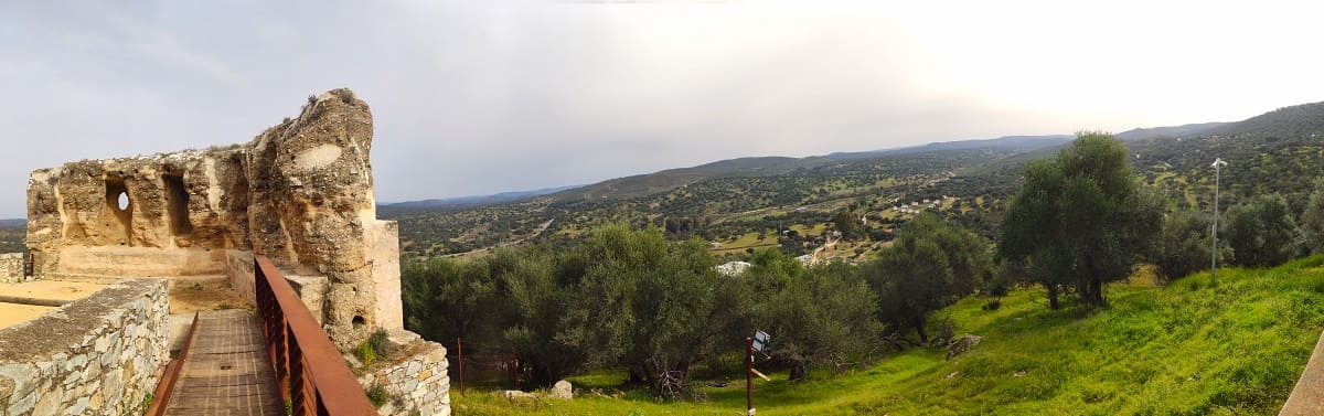 panoramica desde el castillo, Castillo de las Guardas