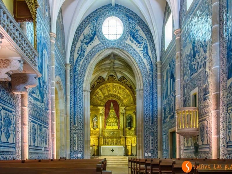 interior de la iglesia de san Juan Bautista de Evora