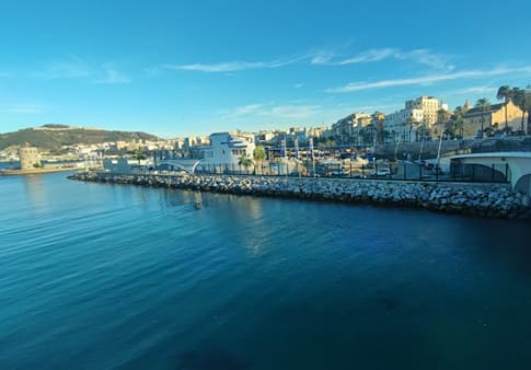 vista desde el puerto, Ceuta