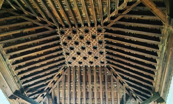 ermita de san Sebastian, techo mudejar, La Solana